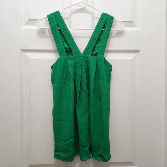 Alice + Olivia Green Silk Top - Picture 1 of 5